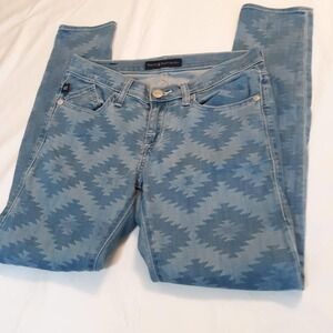 Rock & Republic Women's Size 6 Aztec Print Birkin Jeans Very Good Cond